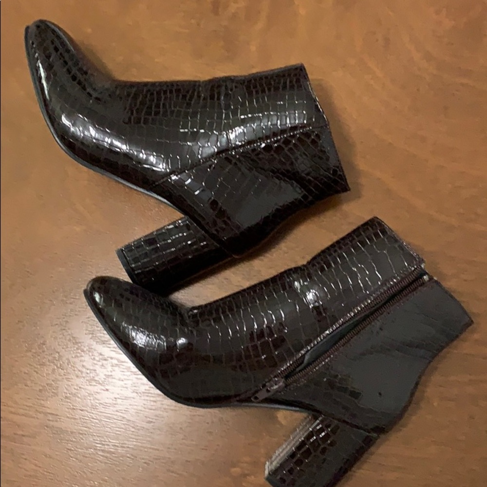 Snake Print Booties
